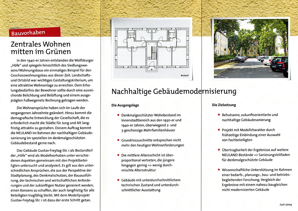 PROJEKTIERUNG : Gebäudemodernisierung Fassaden und Innenbereiche Wolfsburg